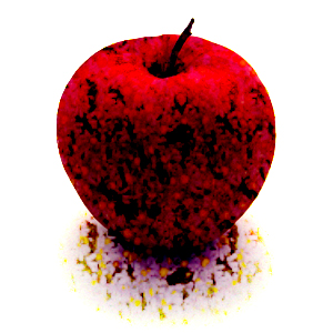 毒リンゴをイメージした無料背景画像