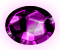 紫色の宝石（透過処理済み）