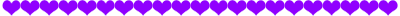 紫色のハートライン
