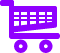 紫色のショッピングカートアイコン