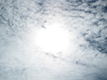フリー写真素材029「雲と太陽」