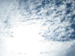 フリー写真素材030「雲と太陽」