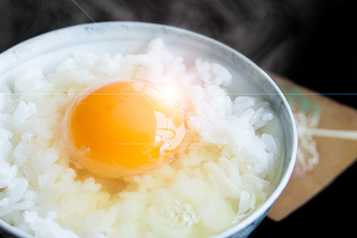2016年9月撮影のフリー写真素材104「卵かけご飯」