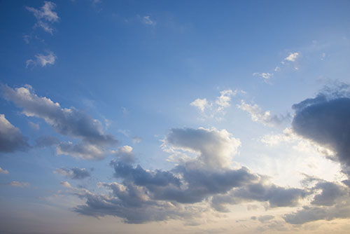 フリー写真素材230「夕方の雲」
