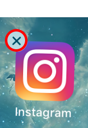 Instagram のアプリを削除