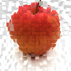 細切れにしたリンゴの無料背景画像