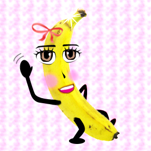 顔を描いたバナナの無料背景画像