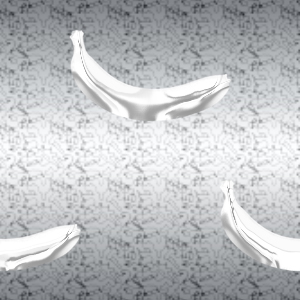 クロムをイメージしたバナナの無料背景画像