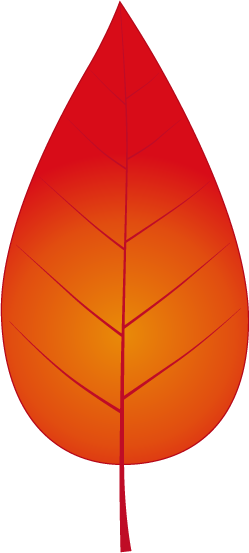 紅葉した葉っぱのフリー素材1