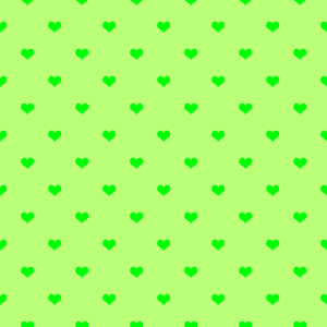 緑色のハート柄（無料背景画像）