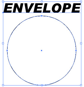 エンベロープとして使用する円を作成