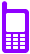 紫色の携帯電話アイコン