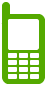 緑色の携帯電話アイコン