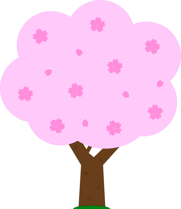 桜の木の無料イラスト1