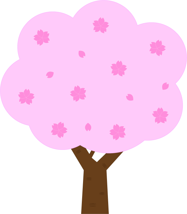 桜の木の無料イラスト2