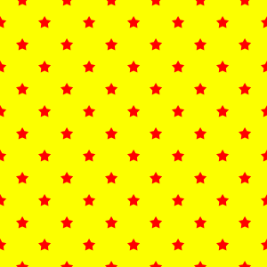 赤色の星柄（無料背景画像）