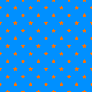 橙色の星柄（無料背景画像）